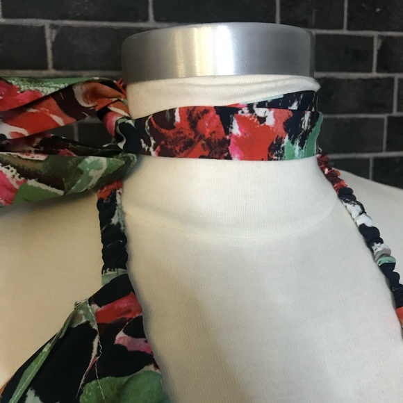 Water Color Floral Print Maxi Dress - Picture 10 of 15